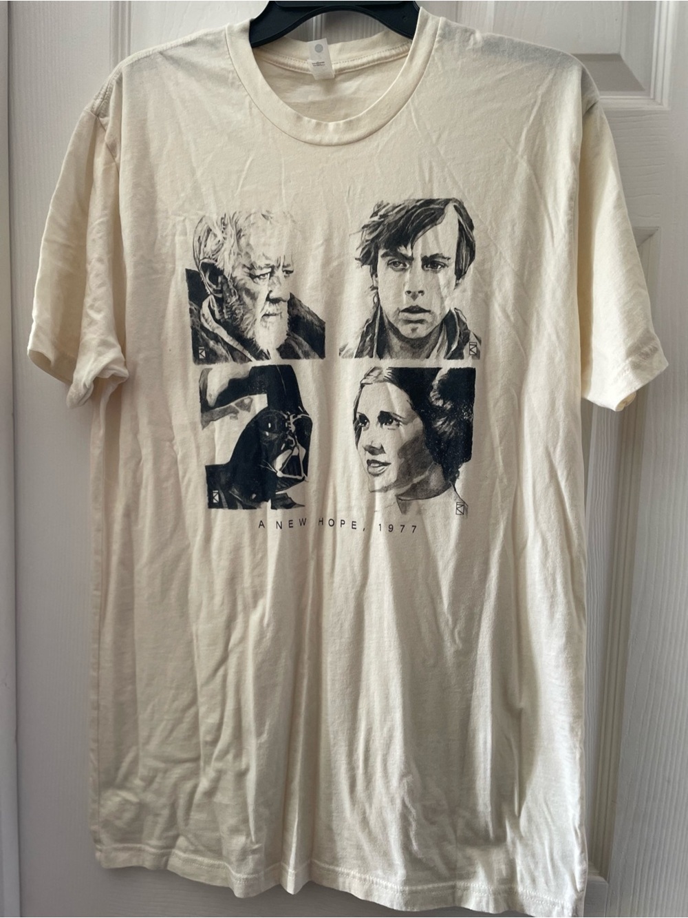 Next Level Apparel Cream Star Wars Portrait Graphic Tee
